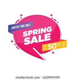 Abstract modern graphic element, Template for the design of a logo, flyer or presentation. Sale tag template