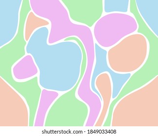 Abstract modern graphic elements for the background. Background of the flowing liquid form. Template for the design of a flyer, fabric, cover, social network, or presentation. Vector illustration.
