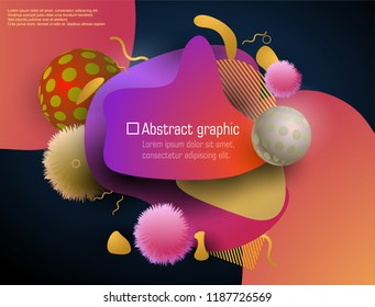 Abstract modern graphic elements. 
Dynamical green and Orange neon colored forms. 
Gradient 3d abstract banners with bright flowing liquid shapes. Vector illustration. EPS 10. 
