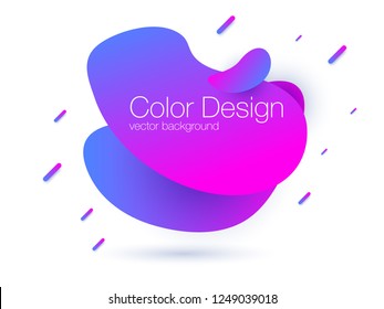 Abstract modern graphic elements. Dynamical colored forms and line. Gradient abstract banner. Stock vector