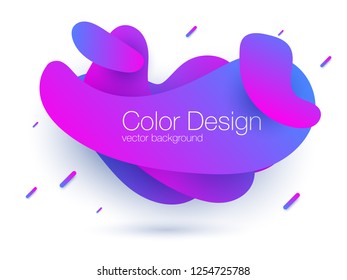 Abstract modern graphic elements. Dynamical colored forms and line. Gradient abstract banner. Stock vector