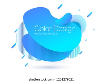 Abstract modern graphic elements. Dynamical colored forms and line. Gradient abstract banner. Stock vector