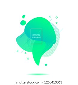 Abstract modern graphic elements. Dynamical colored forms and line. Gradient abstract banners with flowing liquid shapes. Template for the design of a logo, flyer or presentation. Vector.