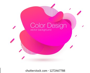 Abstract modern graphic elements. Dynamical colored forms and line. Gradient abstract banner. Stock vector