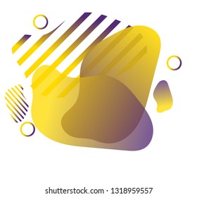 Abstract modern graphic elements. Dynamical colored forms and line. Gradient abstract banners with flowing liquid shapes. Template for the design of a logo, flyer or presentation. Vector.