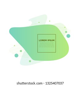 Abstract modern graphic elements. Dynamical colored forms and line. Gradient abstract banners with flowing liquid shapes. Template for the design of a logo, flyer or presentation. Vector. 