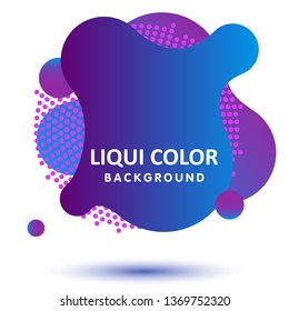 Abstract modern graphic elements. Dynamical colored forms and line. Gradient abstract banners with flowing liquid shapes. Template for the design of a logo, flyer or presentation. Vector illustration.