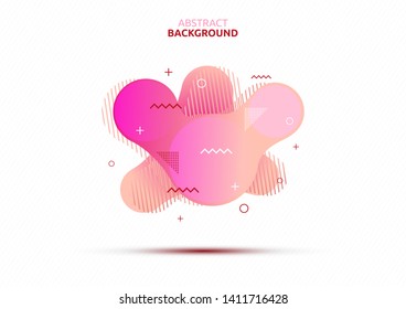 Abstract modern graphic elements. Dynamical colored forms and line. Gradient abstract banners with flowing liquid shapes. Template for the design of a logo, flyer or presentation. Illustration vector