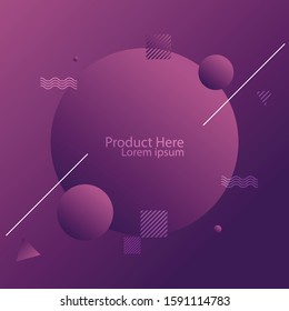 Abstract modern graphic elements. Dynamical colored forms and line. Gradient abstract banners with flowing shapes. Template for the design of a logo, social media flyer, or presentation. Vector. 