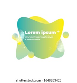 abstract modern graphic elements. Dynamical colored forms and line. Gradient abstract banners with flowing liquid shapes. Template for the design of a logo, flyer or presentation. Vector.