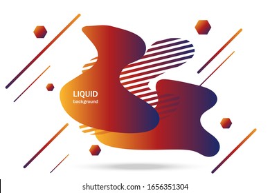 Abstract modern graphic elements. Dynamical colored forms and line. Gradient abstract banners with flowing liquid shapes. Template for the design of a logo, flyer or presentation. Vector.