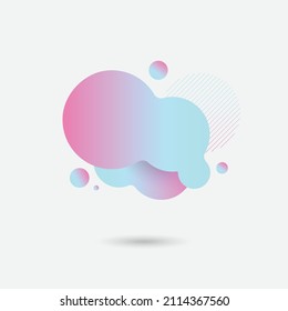 abstract modern graphic elements. Dynamical colored forms and line. Gradient abstract banners with flowing liquid shapes. Template for the design of a logo, flyer or presentation. Vector.