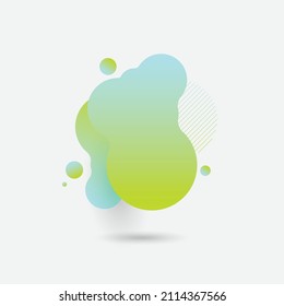 abstract modern graphic elements. Dynamical colored forms and line. Gradient abstract banners with flowing liquid shapes. Template for the design of a logo, flyer or presentation. Vector.