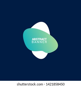 abstract modern graphic elements. Gradient abstract banners with flowing liquid shapes. Dynamical colored forms and line. Template for the design of a logo, flyer or presentation.