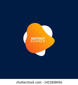 abstract modern graphic elements. Gradient abstract banners with flowing liquid shapes. Dynamical colored forms and line. Template for the design of a logo, flyer or presentation.