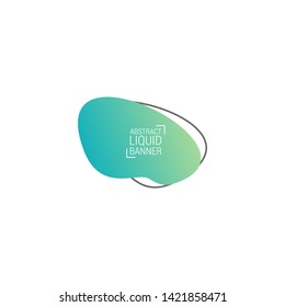 abstract modern graphic elements. Gradient abstract banners with flowing liquid shapes. Dynamical colored forms and line. Template for the design of a logo, flyer or presentation.