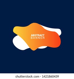 abstract modern graphic elements. Gradient abstract banners with flowing liquid shapes. Dynamical colored forms and line. Template for the design of a logo, flyer or presentation.