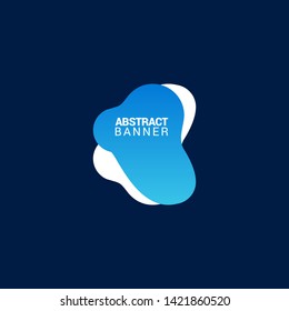 abstract modern graphic elements. Gradient abstract banners with flowing liquid shapes. Dynamical colored forms and line. Template for the design of a logo, flyer or presentation.