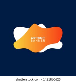 abstract modern graphic elements. Gradient abstract banners with flowing liquid shapes. Dynamical colored forms and line. Template for the design of a logo, flyer or presentation.