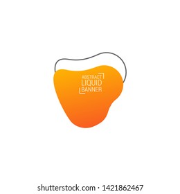 abstract modern graphic elements. Gradient abstract banners with flowing liquid shapes. Dynamical colored forms and line. Template for the design of a logo, flyer or presentation.