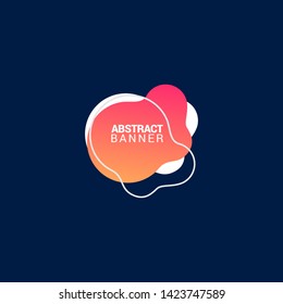 abstract modern graphic elements. gradient Template for the design of a logo, flyer or presentation. Vector.EPS10.