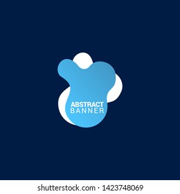 abstract modern graphic elements. Gradient abstract banners with flowing liquid shapes. Dynamical colored forms and line. Template for the design of a logo, flyer or presentation.EPS10.