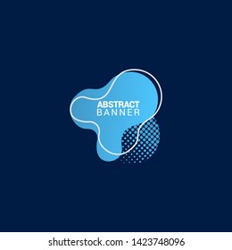 abstract modern graphic elements. Gradient abstract banners with flowing liquid shapes. Dynamical colored forms and line. Template for the design of a logo, flyer or presentation.EPS10.