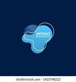 abstract modern graphic elements. Gradient abstract banners with flowing liquid shapes. Dynamical colored forms and line. Template for the design of a logo, flyer or presentation.EPS10.