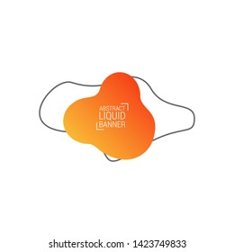 abstract modern graphic elements. Gradient abstract banners with flowing liquid shapes. Dynamical colored forms and line. Template for the design of a logo, flyer or presentation.EPS10.