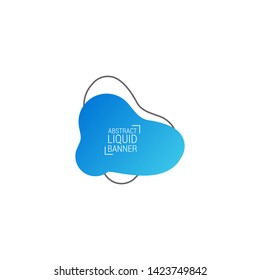 abstract modern graphic elements. Gradient abstract banners with flowing liquid shapes. Dynamical colored forms and line. Template for the design of a logo, flyer or presentation.EPS10.