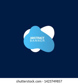 abstract modern graphic elements. Gradient abstract banners with flowing liquid shapes. Dynamical colored forms and line. Template for the design of a logo, flyer or presentation.EPS10.