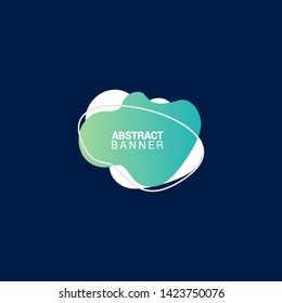 abstract modern graphic elements. Gradient abstract banners with flowing liquid shapes. Dynamical colored forms and line. Template for the design of a logo, flyer or presentation.EPS10.