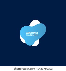 abstract modern graphic elements. Gradient abstract banners with flowing liquid shapes. Dynamical colored forms and line. Template for the design of a logo, flyer or presentation.EPS10.