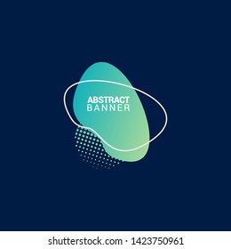 abstract modern graphic elements. Gradient abstract banners with flowing liquid shapes. Dynamical colored forms and line. Template for the design of a logo, flyer or presentation.EPS10.