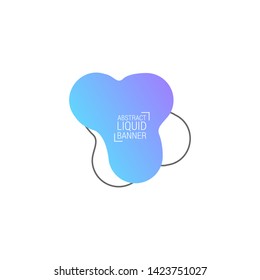 abstract modern graphic elements. Gradient abstract banners with flowing liquid shapes. Dynamical colored forms and line. Template for the design of a logo, flyer or presentation.EPS10.