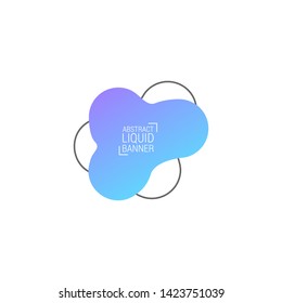 abstract modern graphic elements. Gradient abstract banners with flowing liquid shapes. Dynamical colored forms and line. Template for the design of a logo, flyer or presentation.EPS10.