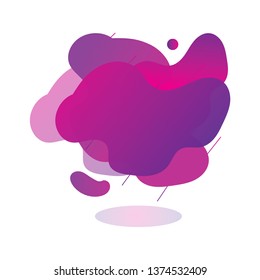 abstract modern graphic elements.  liquid shape. Vector illustration