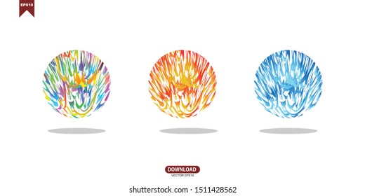 Abstract modern graphic elements. Template for the design of a logo, flyer or presentation. Vector