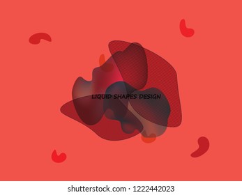 Abstract modern graphic fluid elements. Dynamical colored forms and line. Gradient abstract banner with flowing liquid shapes, another forms of life vector illustration. Trend logo design