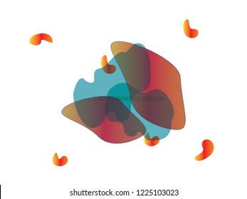 Abstract modern graphic fluid elements. Dynamical colored forms and line. Gradient abstract banner with flowing liquid shapes, another forms of life vector illustration. Trend logo design