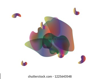 Abstract modern graphic fluid elements. Dynamical colored forms and line. Gradient abstract banner with flowing liquid shapes, another forms of life vector illustration. Trend logo design
