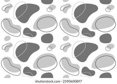 Abstract Modern Gray Pattern Background. Vector Illustration. Retro. Seamless. Wallpaper