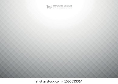 Abstract modern gray and white gradient of grid pattern design background. Decorate for poster, artwork, template design, ad, presentation. illustration vector eps10