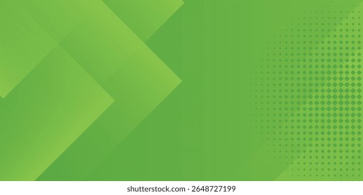 Abstrakter, moderner grüner Hintergrund mit diagonalen Streifen und Punkthalbton