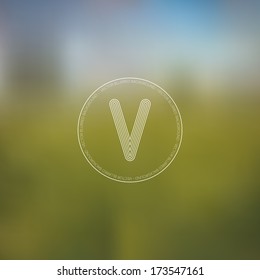 Abstract Modern Green and Blue Blur Background with Place for Your Text or Badge - Vector Illustration