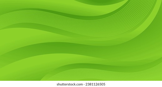 abstract modern green curve bio background