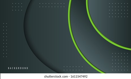 Abstract Modern Green Curve Line Design Graphic Vector Background, Wallpaper