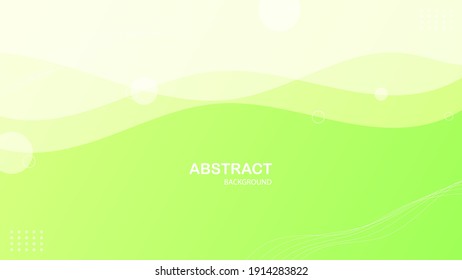 Abstract modern green fluid gradient background, vector.