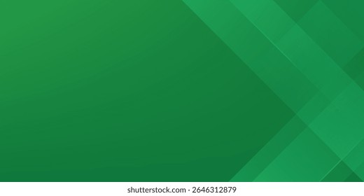 Abstract modern green geometric background. Dynamic shapes composition
