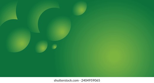 abstract modern green geometric layer banner background.